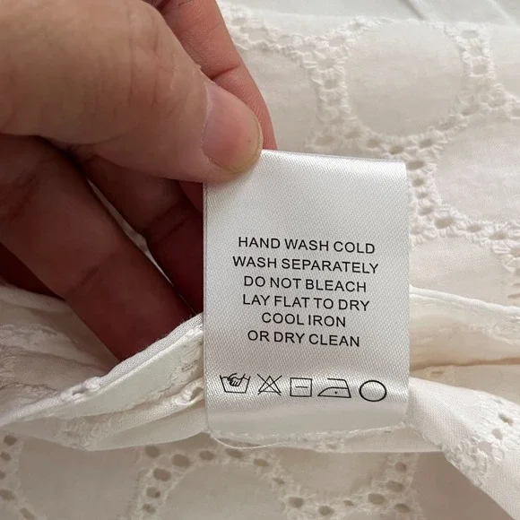 Lovers + Friends Fiona Cottagecore Romantic Maxi Skirt White Eyelet Lace XS - Picture 10 of 12